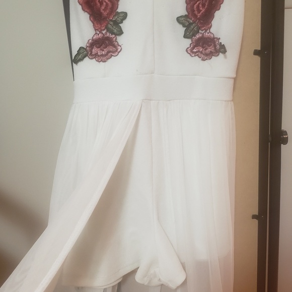 Floral Romper with Maxi skirt Stretchy - Picture 3 of 3